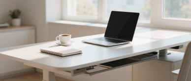 Vzpon sedečih in stoječih miz: uravnoteženje zdravja, tehnologije in trendov na delovnem mestu